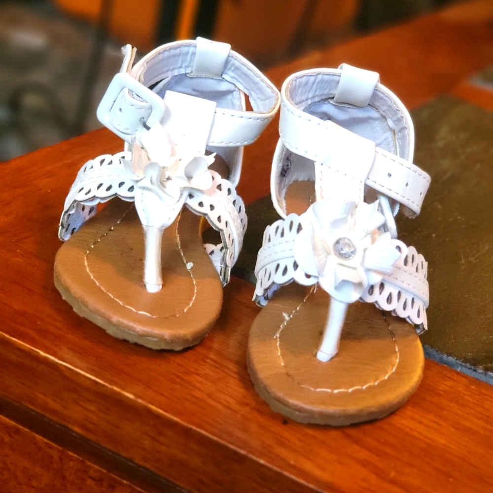 White sandals
